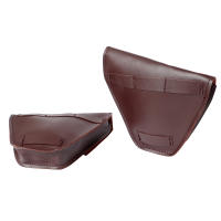 Bolsa De Herramientas Para Motocicleta Universal Cuero Sintético Impermeable Sillín Lateral Estilo Retro Sissybar Pack - details 4