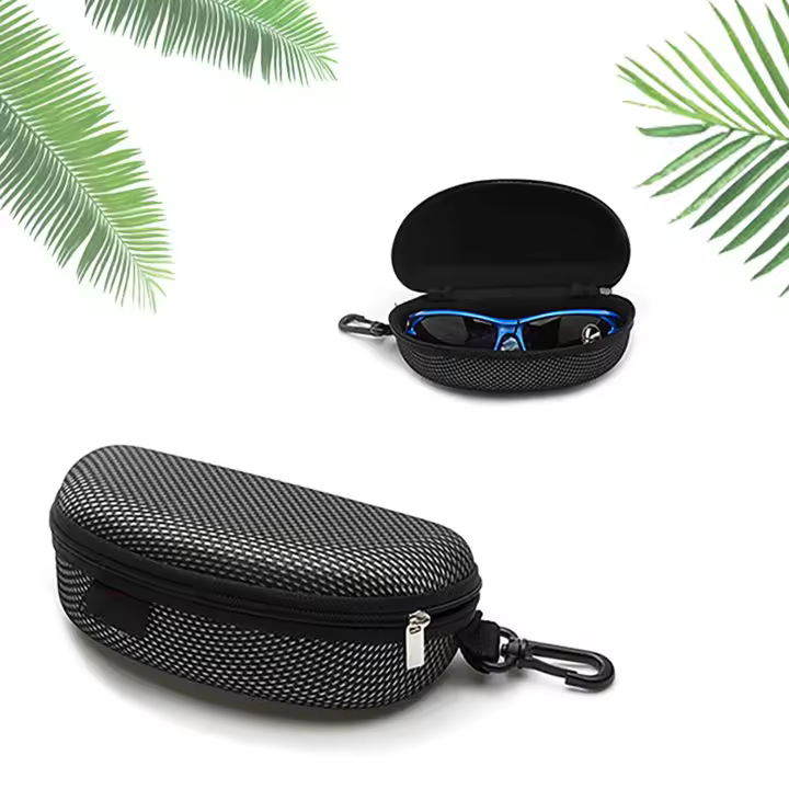 Estuche De Sol Para Gafas Deportivas Con Aplicador a Cuerda Estuche De Viaje Con Cierre De Cremallera Protección Antichoque Para Todos Los Tipos De Gafas Y Solares - 1
