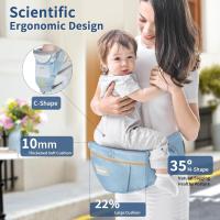 Portabebés, versátil portabebés 9 en 1 con almohadilla lumbar, mochila portabebés para niños pequeños, bebés, padres recién nacidos (7-45 libras), adecuado para todas las estaciones - details 4