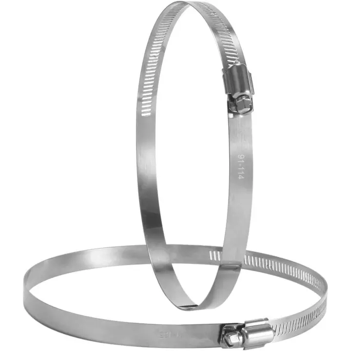 Collier de Serrage Réglable en Acier Inoxygen pour Fixing de Tuyau (125mm) - 1