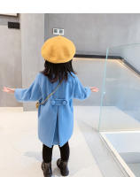 Abrigo De Lana Para Niñas Doble Botón Estilo Invernal Abrigo De Trench Otoño Invierno Ropa Para Niños 2-6 Años Outerwear - details 5