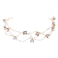Diadema De Boda Elegante Con Flores Hechas a Mano Y Cuentas Adorno De Cabello Para Mujer Joyería Pequeña De Princesa Accesorios De Novia Decoración De Trenzado De Planta - details 4