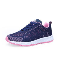 Zapatos Casuales Para Mujer Moda Transpirables Zapatillas Deportivas Planas De Malla Para Hombres Y Mujeres - details 5