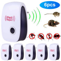6Pcs Repelente Ultrasonido De Pestes Y Insectos Con Rango Largo Multi Función Para Hogar Oficina Hotel Repelente De Insectos Y Ratones - details 7