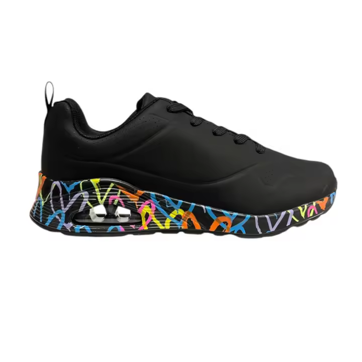 Deportiva Suela Color Negro - 1