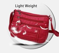 Bolso de hombre de las mujeres con la Cremallera de cuero de la PU - details 3