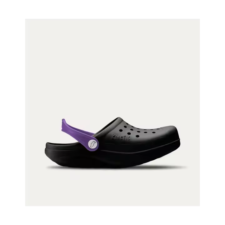 Zuecos Ergonómicos negro y lila - 1