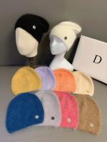 Gorro De Piel De Conejo De Nueva Moda 2024 Para Mujer Con Cabello Largo Caliente Y Suave Gorro De Invierno De Color Sólido Simplicidad Y Calidez Para Exterior - details 0