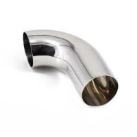 Tubo De Escape Para Coche Acero Inoxidable 304 Muffler Pieza De Automóvil 90 Grados Bajo Sanitario Tubo Elbowed De 51mm Y 63mm - details 3
