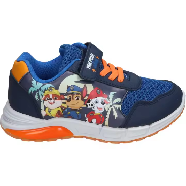 LEOMIL | Zapatillas con Luces Patrulla Canina para Niño – Deportiva en Color Azul con Dibujos Paw Patroll – Sneakers con Cordones y Velcro – Luces – Máxima Sujeción – Cómodas – Modelo PW012325 - 1