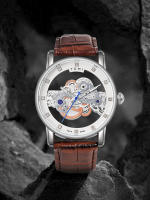 Reloj De Cuarzo TOMI Para Hombres Y Mujeres Reloj De Lujo Casual Con Diamantes Huecos Material De Correa PU Estilo Moda Y Casual - details 18