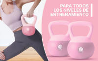 ManiBoom Pesas Rusas PVC SUAVE 2 kilos 3kg 4kg 5kg 6kg 8kg 10kg 12kg - Pesa Rusa Kettlebell Relleno de Arena de Hierro INSONORIZADO con Agarre Grueso ANTIDESLIZANTE - Protege el Suelo - details 9