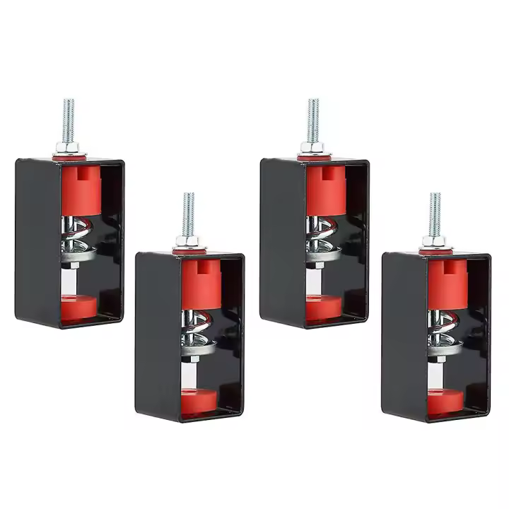 Paquete de 4 soportes amortiguadores de vibraciones para techo, aislantes de vibraciones para insonorización y resistencia a golpes para teatros. - 1