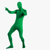 Traje De Zentai Negro Para Hombres Y Mujeres Traje De Cosplay Tight Skin Jumpsuit De Spandex Para Halloween Y Carnaval - details 2