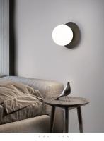 Lámpara De Pared Decorativa Para Dormitorio Y Sala De Estar Iluminación LED Para Pasillos Y Sofa Luz De Fondo Para Cama Estilo Moderno Material Vidrio Y Hierro - details 0