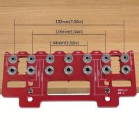 Kit De Localizador De Agujeros Para Madera Con Guía De Perforación Straight Juego De Juego De Herramientas Manuales De Aluminio - details 1