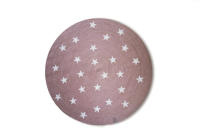Alfombra Redonda Parentesi Quadra Vintage Estrellas Pink - Alfombra Infantil - details 0