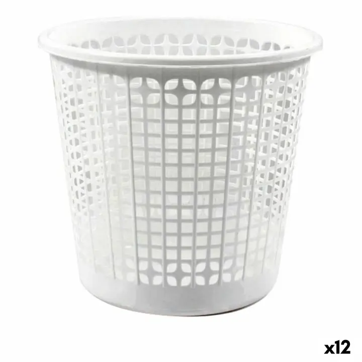 Papelera Dem Office Blanco (12 Unidades) (ø 27 x 25,5 cm) - 1