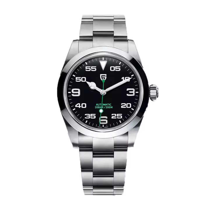 Reloj Mecánico Para Hombre PAGANI DESIGN 40MM Dial 369 Vidrio De Zafiro Cristal Con Revestimiento AR Movimiento NH35 De Lujo Resistente Al Agua 20Bar - 1