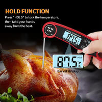 Termómetro digital para Carne, termómetro de Lectura instantánea para Alimentación, resistant to Agua y con retroiluminación para Cocinar, Freir, Asar, ahumar, Asar A LA Parrilla y hacer Dulces. Ideal para camping y Cocina. - details 1
