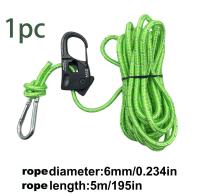 Ajustador De Cordón Para Tienda De Campaña 6mm 5m Cuerda Reflectante Para Atar Con Resorte Rieles De Aluminio Y Hebilla De Acero Carbono - details 6