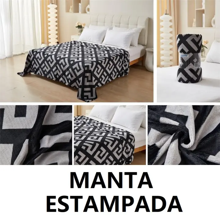 Manta sedalina extra suave estampada,medidas160x220cm para cama de 90cm/105cm,100% Poliéster,cm,fespu - 1