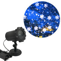 Lámpara LED De Patrón De Copo De Nieve Con Control Remoto Para Jardín Exterior Decoración De Navidad Y Escenario Luz Proyección IP65 ABS Fuente De Alimentación AC - details 12