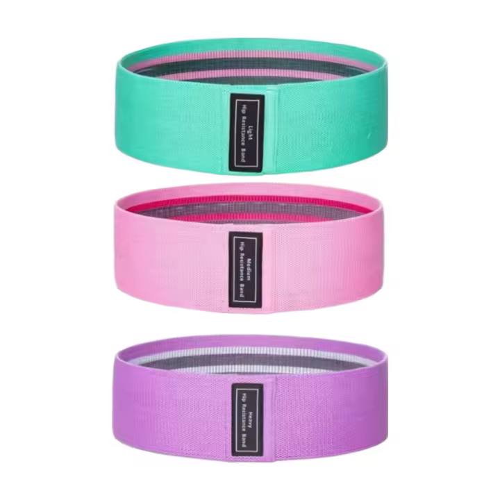 3Pcs Bandas De Resistencia De Tela Para Glúteos Y Piernas Ejercicio De Squat Y Estiramiento Adecuado Para Gimnasio Y Yoga Equipamiento De Fitness - 1