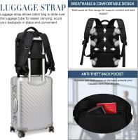 Mochila de Viaje Cabina Avion 40x20x25 para Ryanair Bolsa de Viaje Equipaje de Mano 20L Bajo el Asiento Maletas de Cabina Pequeña Hombre Mujer Mochila Portatil 14 Pulgadas con Puerto USB - Negro - details 2