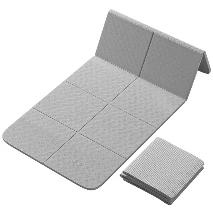 Manta De Yoga Plegable Ecológica Antideslizante Doble Cara Para Pilates Y Ejercicios De Piso Viaje Y Danza 183cmx61cm 4mm - 1