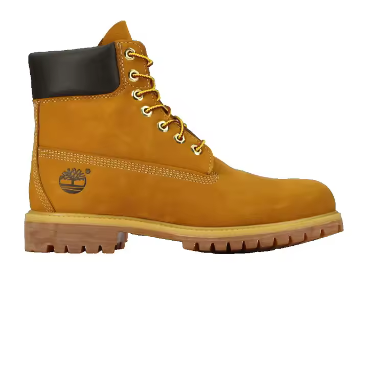 Timberland Botín de 15 cm estilo casual en piel color beige. - 1