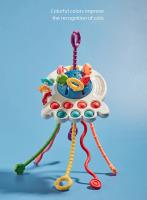 Juguetes Sensoriales Montessori De Silicona Pulpo Con Cuerda Para Bebé Juego Interactivo De Desarrollo Infantil En Preescolar - details 6
