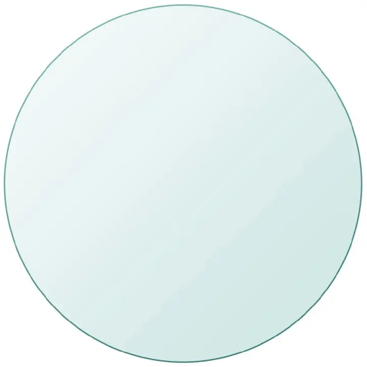 vidaXL TABLERO DE MESA DE CRISTAL TEMPLADO REDONDO 400 MM - 1