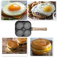 Sartén De Huevo Frito Con Cuatro Agujeros De Piedra Médica No Adherente De Fundamento Plano Para Desayuno Empanadillas Hamburguesas Herramientas De Fritura Tamaño Familiar - details 4