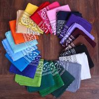 Bandana Hip Hop De Trenzado Con Estampado De Pauleta Negro Y Rojo 55x55cm Pañuelo Estilo Casual Para Mujeres Hombres Niños Y Niñas - details 1