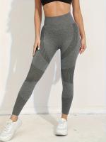 Leggings Para Mujer Levantador De Glúteos Gimnasio Yoga Pantalones Scrunch Elasticidad Cintura Material Nylon Sin Bolsillos - details 1