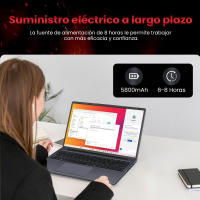 VANWIN Portátil de 16 pulgadas con 16 GB de RAM 512 GB SSD, Procesador Intel Core i5-8210Y (Hasta 3,6 GHz),WIFI5,BT 5,0, USB-A 3,0*3,HDMI,pantalla FHD 1920x1200 with teclado en Español - details 6