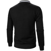 Chaqueta De Manga Larga Para Hombre Con Cuello Erguido Y Cremallera Estilo Casual Chaqueta De Patoche Con Patrón Cuadriculado - details 27