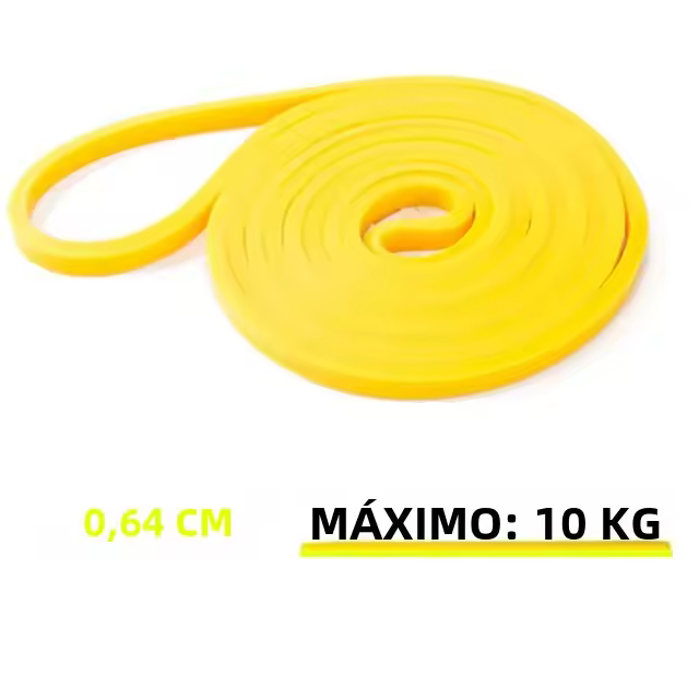Banda De Resistencia De Látex Fuerte Elástica Para Ejercicios De Fortalecimiento De Entrenamiento Fitness Chicle Auxiliar De Pull-Ups Equipamiento De Gimnasio Unisex - 1