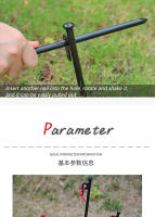Palo De Tenda De Acero 40cm 30cm Y 20cm Clavos De Tierra Metálicos Para Camping Al Aire Libre Accesorios Para Vela Solar Y Toldo - details 7