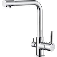 Grifo 3 en 1, grifo mezclador de cocina de osmosis con 2 salidas, 3 vías, agua fría y caliente, dos colores, - details 5