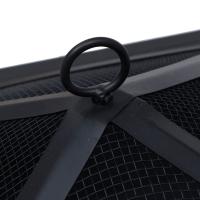 vidaXL Brasero de acero negro 42x42x45 cm - details 6