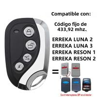 Control Remoto De Puerta De Garage ERREKA 433.92MHz LUNA 2 LUNA 3 RESON 1 RESON 2 Comando De Puerta Fijo Código 433MHz - details 1