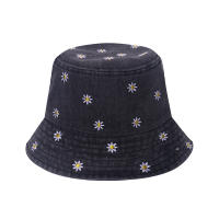 Gorro De Barroco De Algodón Con Bordado De Margarita Para Mujer Gorro De Pescador De Verano Protección Solar Para Exteriores Regalo Casual Con Patrón Floral - details 5