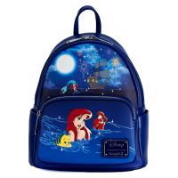Mochila Mini De Fireworks De Ariel Del Mar Pequeño De Disney Por Loungefly Para Estudiantes Azul Profundo Regalo Para Niñas - details 1