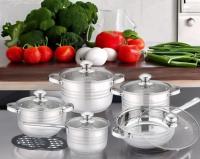 OTA Line Batería de Cocina 6 Piezas en Acero Inoxidable con Tapas - Apta para Todo Tipo de Cocinas - details 0