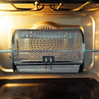 Cesta De Rotisserie En Acero Inoxidable Para Barbacoa Resistentes Al Calor Con Relleno No Stick Accesorios De Cocina Para Horno Y Air Fryer - details 5