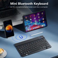Teclado Bluetooth Inalámbrico Multilenguaje Azerty Para iPad Mac PC Tablet Celular Y Laptop Con Ratón Mini Soporte Multilenguaje Incluye Ruso Coreano Francés Y Español - details 0