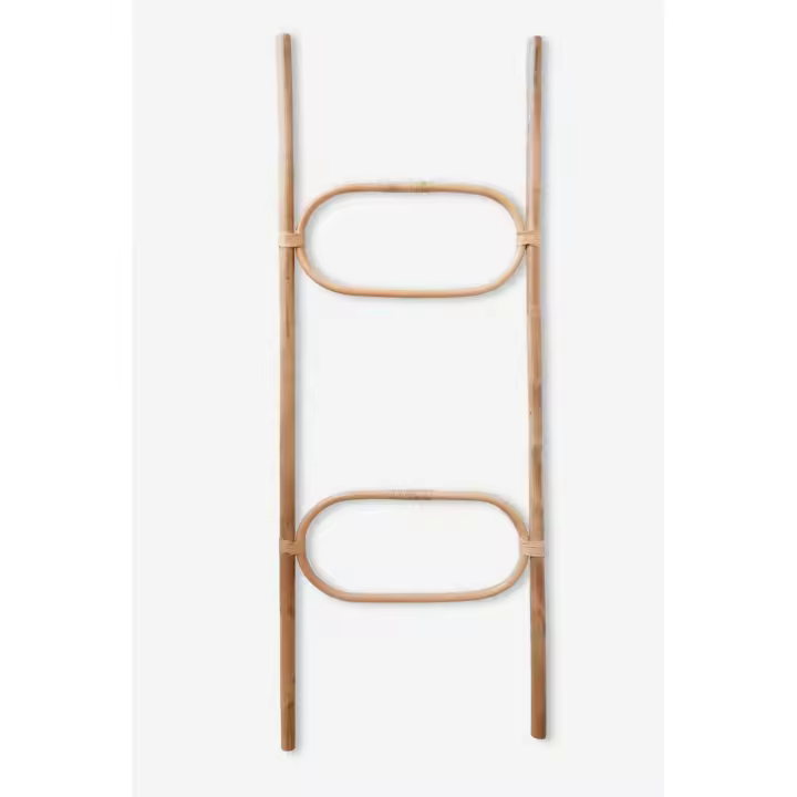 Linea Paralela  -  ESCALERA DECORATIVA RATTAN ÓVALOS  147X54X5CM - 1