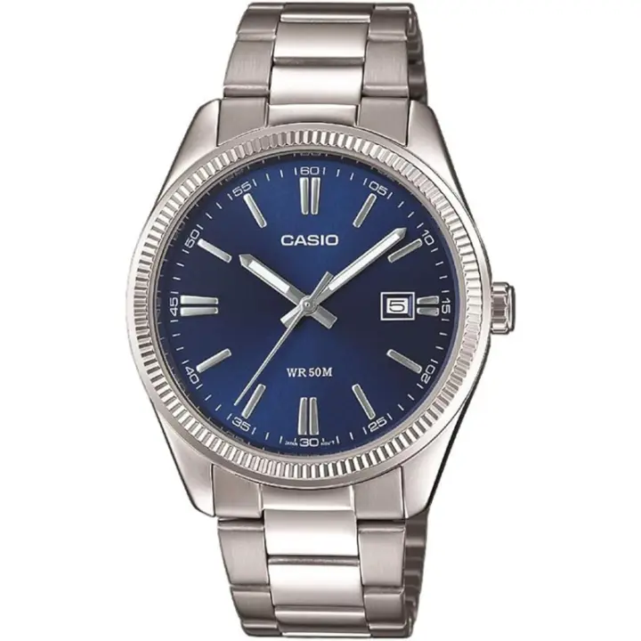 Reloj Casio Collection Hombre Acero Color Azul Mtp-1302pd-2ave - 1